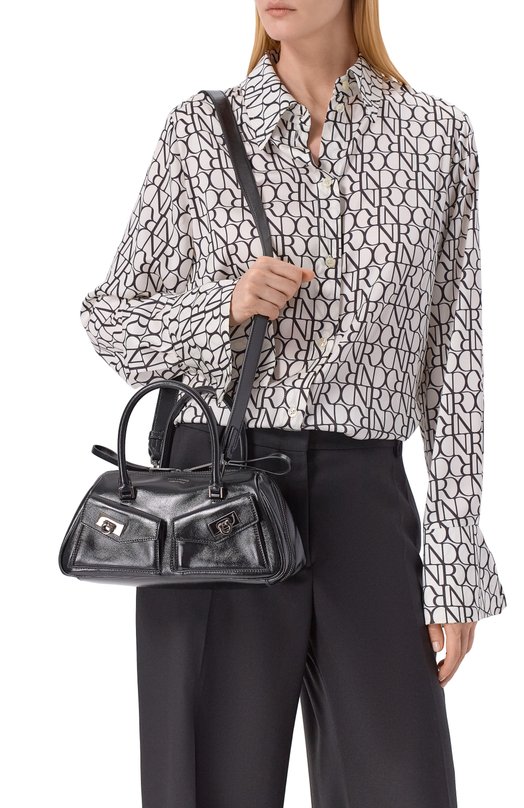 Сумка Multipocket Bowling small Ferragamo 21A228/786980 Чёрный  21A228/786980 Фото 2