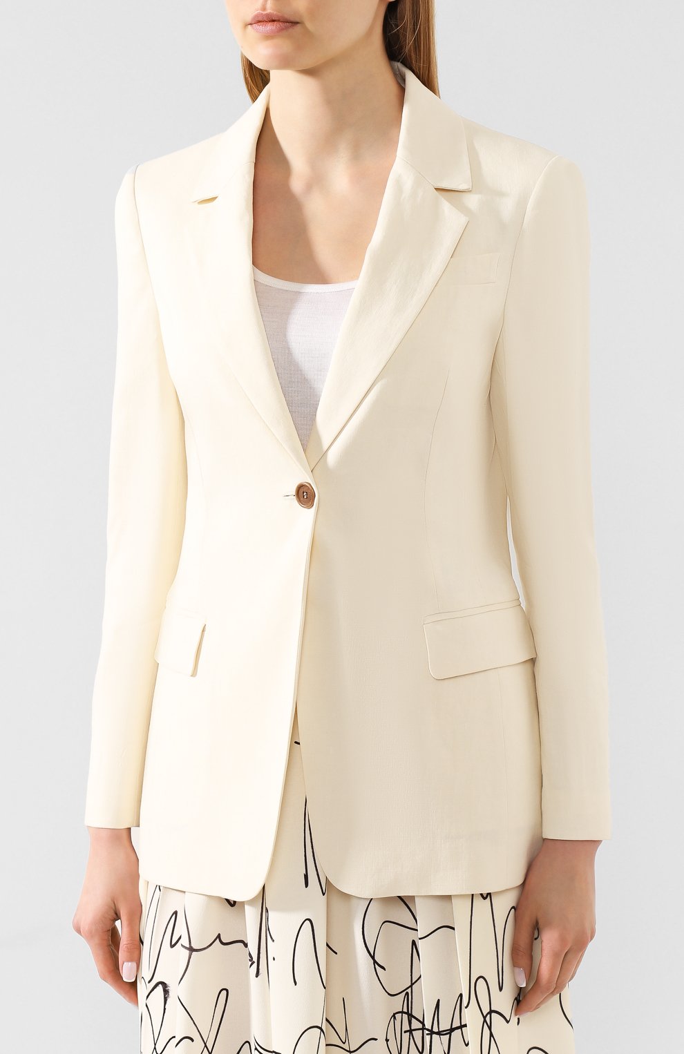 Жакет из смеси льна и хлопка BRUNELLO CUCINELLI, арт. MF5918985, фото 3