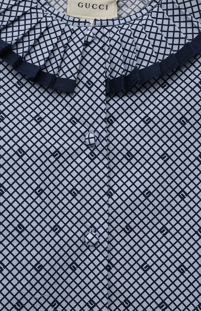 Хлопковая блузка GUCCI, арт. 623549 ZAE67, фото 3
