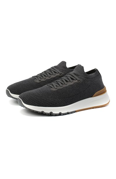 Текстильные кроссовки BRUNELLO CUCINELLI, арт. MZUWLB0259, фото 1