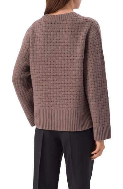 Кашемировый пуловер WINDSOR коричневого цвета по цене 87650 руб., арт. 52 DP614 10000805, фото 4 Кашемировый пуловер WINDSOR, арт. 52 DP614 10000805, фото 4