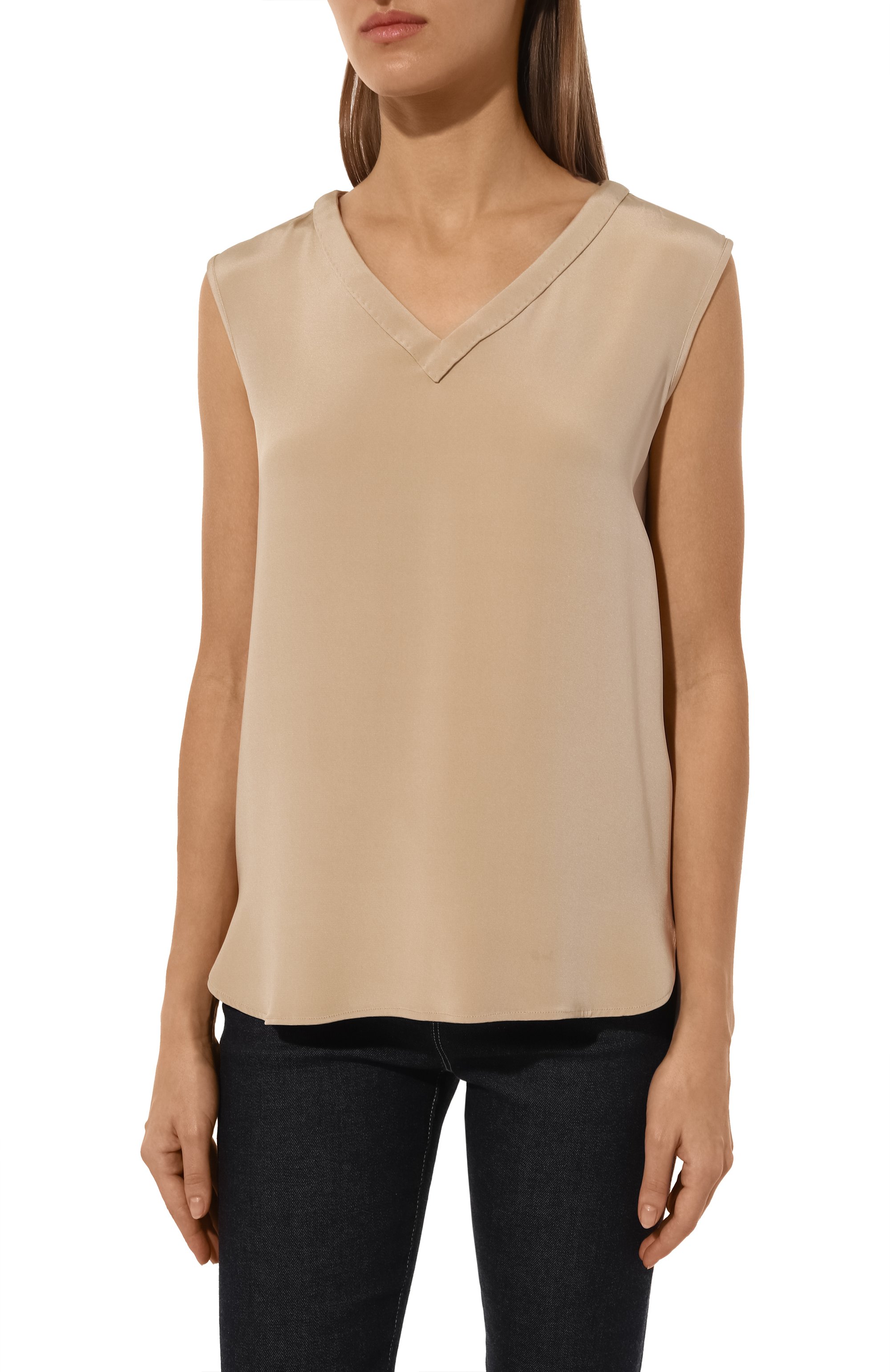 Шелковый топ KITON, арт. D53462K0977A, фото 3