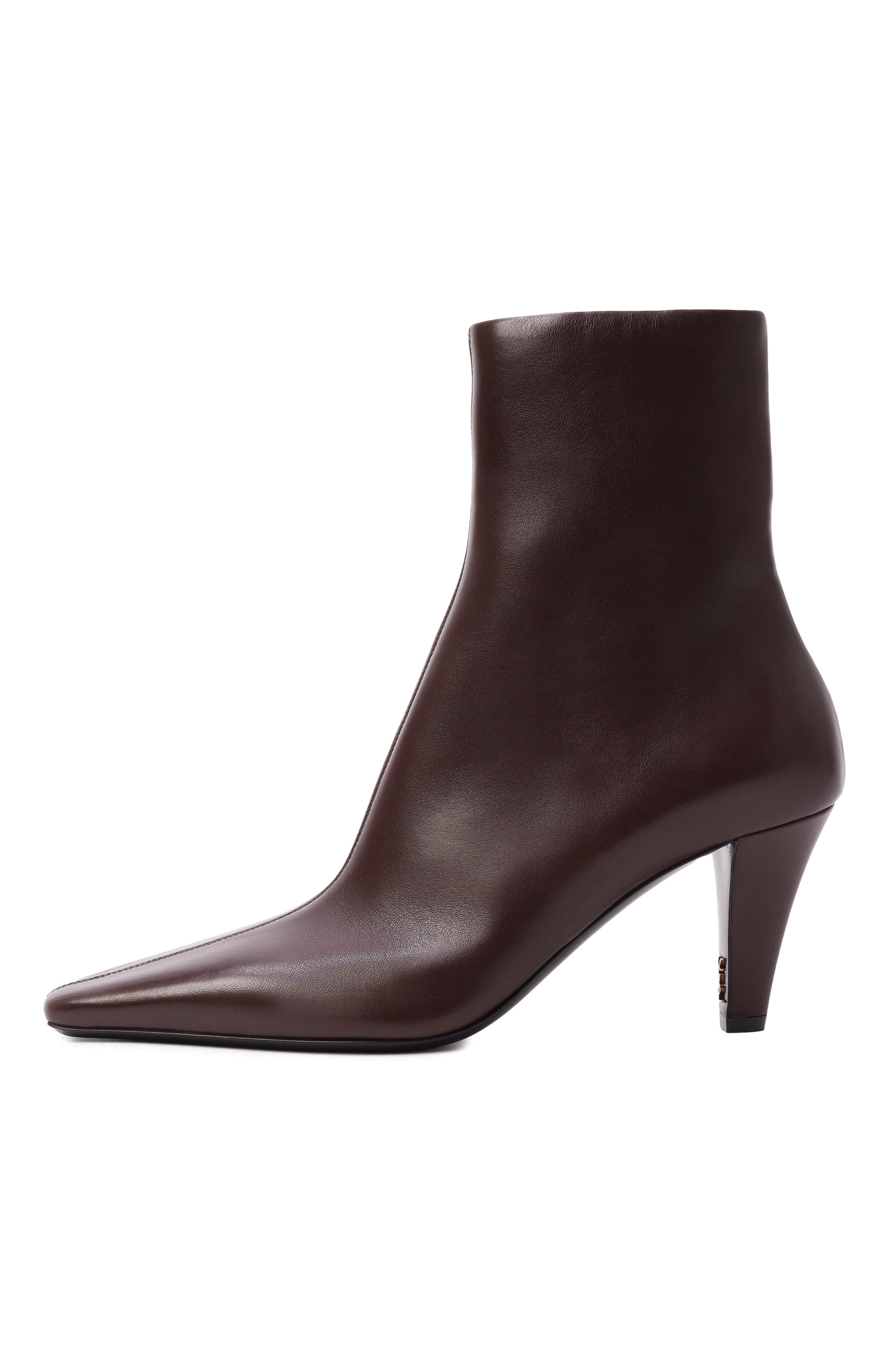 Кожаные ботильоны jill SAINT LAURENT, арт. 806671/AADGZ, фото 4