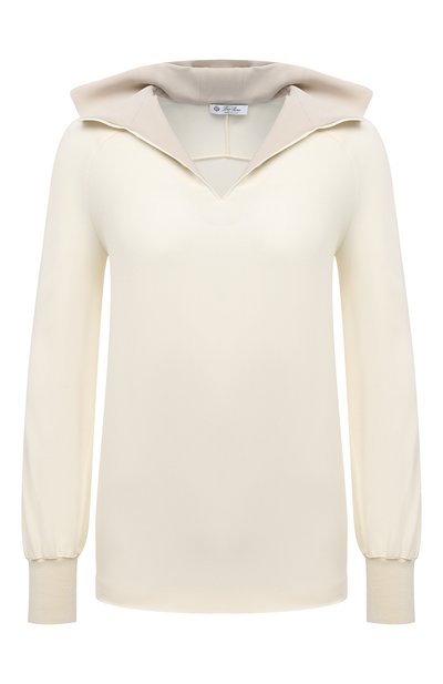 Шелковая блузка LORO PIANA светло-бежевого цвета по цене 169000 руб., арт. FAM0910, фото 1 Шелковая блузка LORO PIANA, арт. FAM0910, фото 1