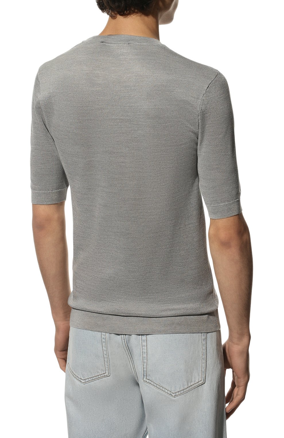 Шелковый джемпер DOLCE & GABBANA, арт. GXK86Z/JASAT, фото 4