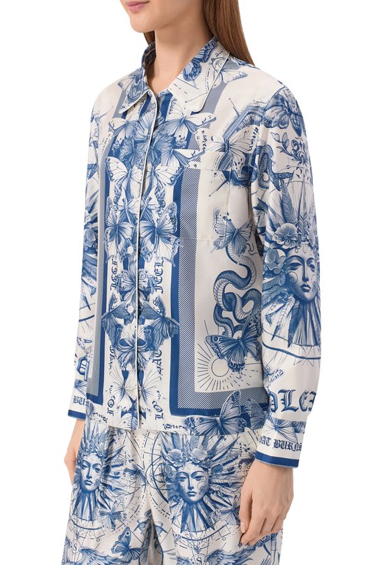 Шелковая рубашка Philipp Plein SAFC WRP0558 PTE104N Разноцветный  SAFC WRP0558 PTE104N Фото 3