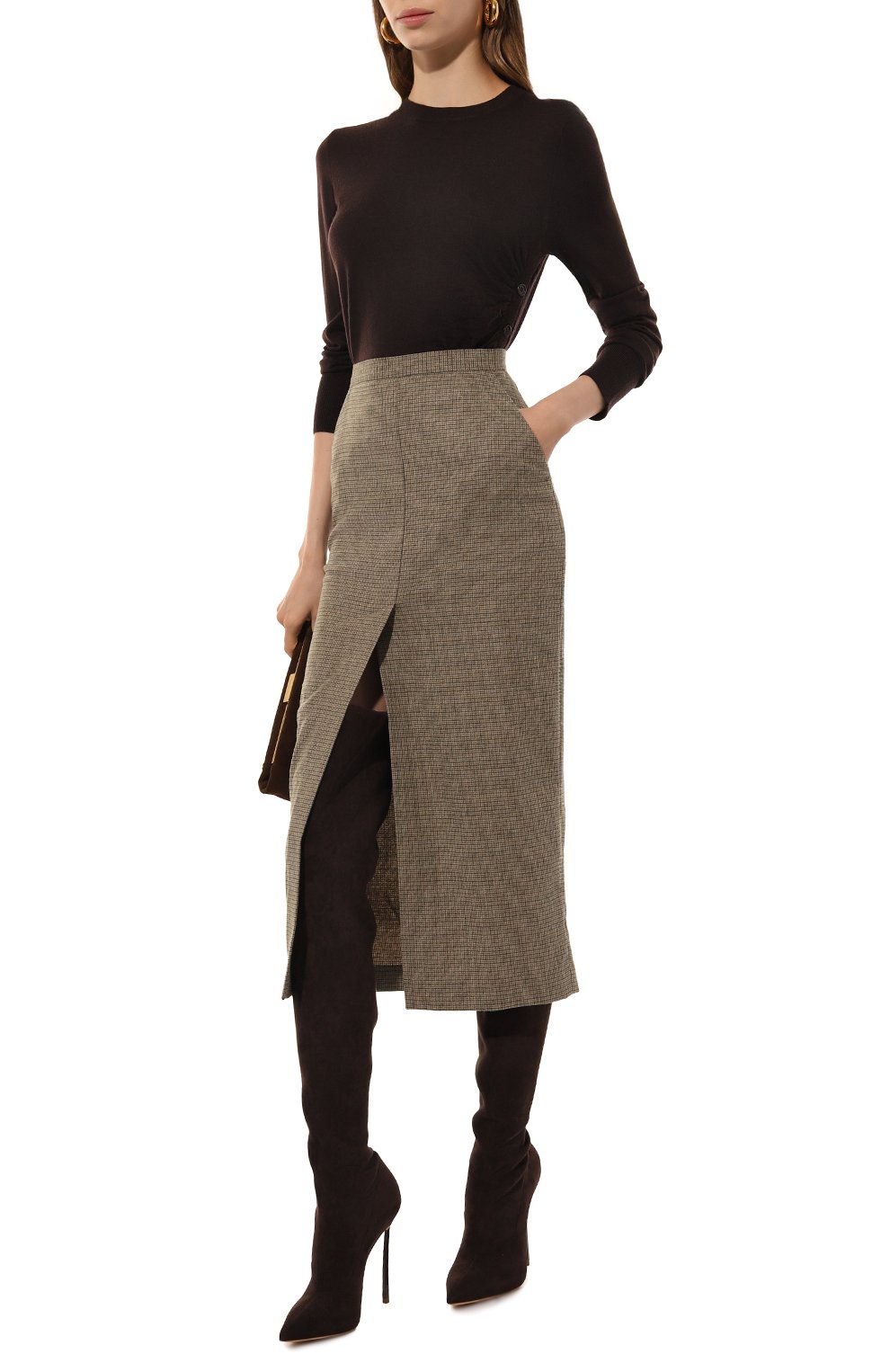 Юбка из шерсти и вискозы PINKO, арт. 104231/A248, фото 2