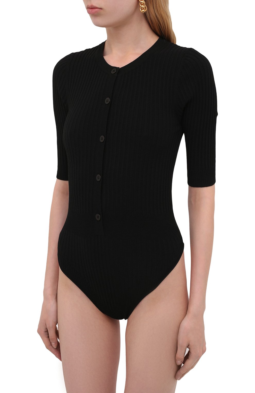 Боди ANDREADAMO черного цвета по цене 43100 руб., арт. ADSS21B001014372, фото 3 Боди ANDREADAMO, арт. ADSS21B001014372, фото 3