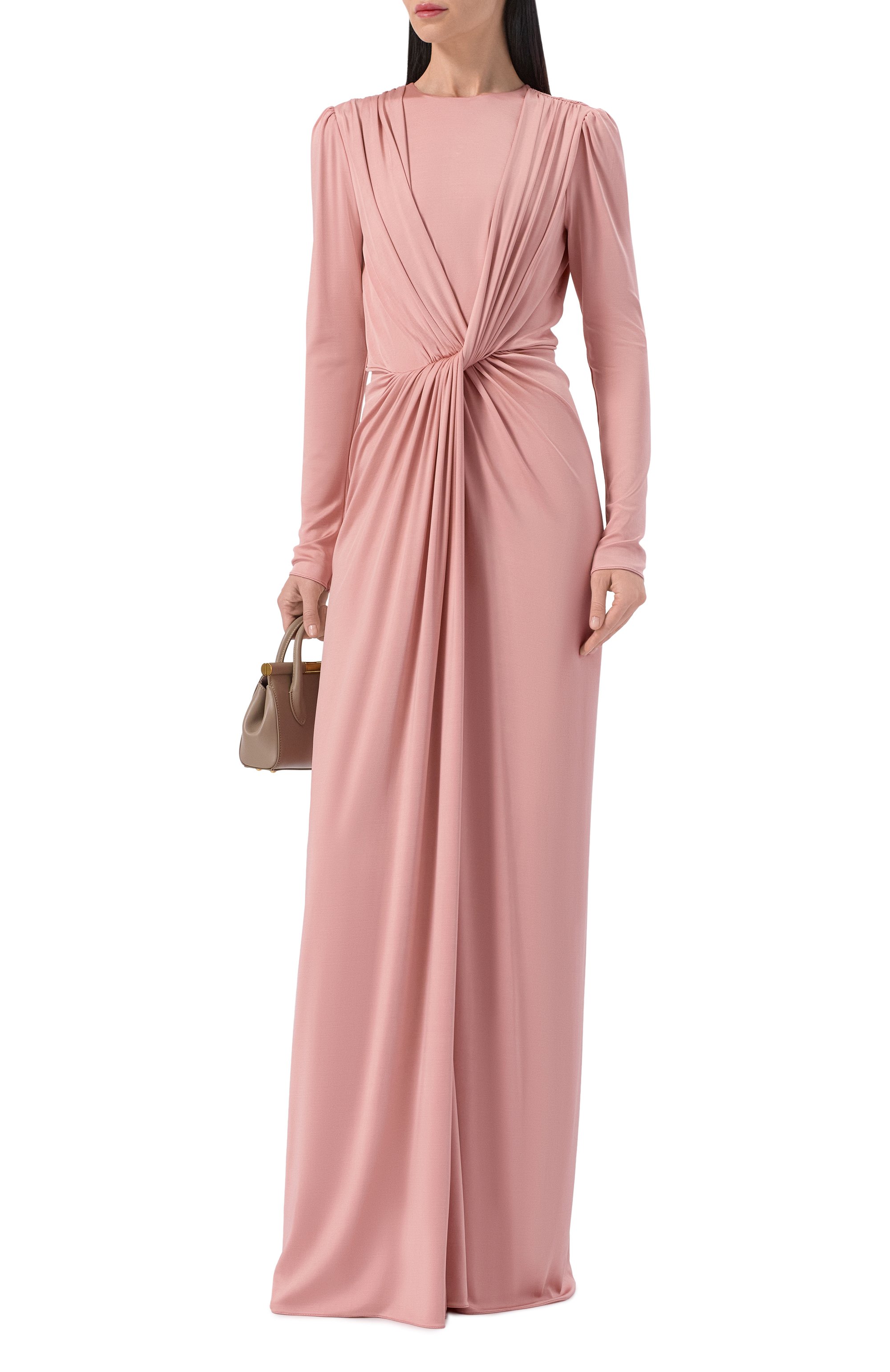 Платье из вискозы DOLCE & GABBANA розового цвета по цене 521500 руб., арт. F610IT/FUIBL, фото 2 Платье из вискозы DOLCE & GABBANA, арт. F610IT/FUIBL, фото 2