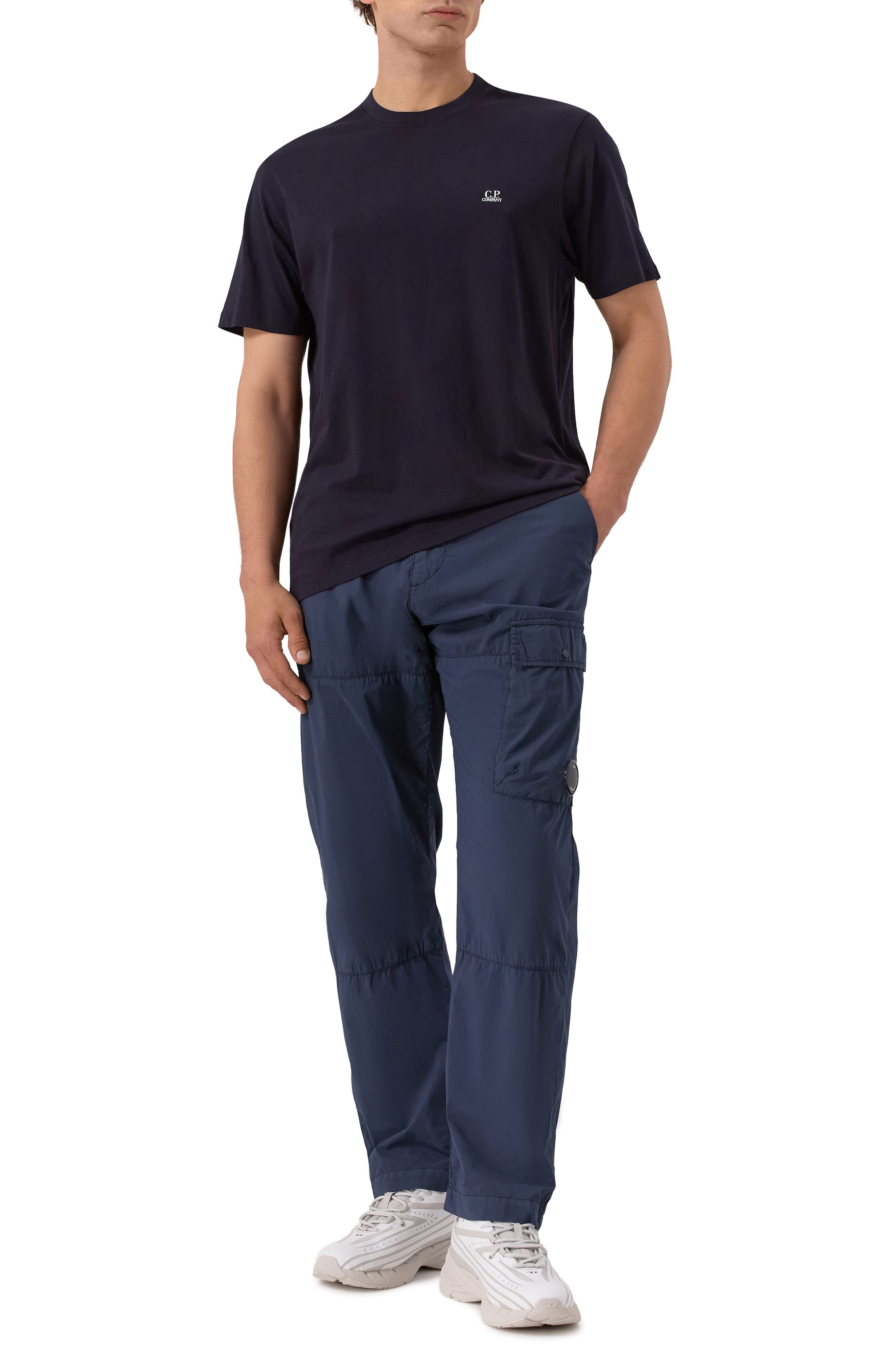 Хлопковая футболка C.P. COMPANY, арт. 18CMTS030A005100W, фото 2