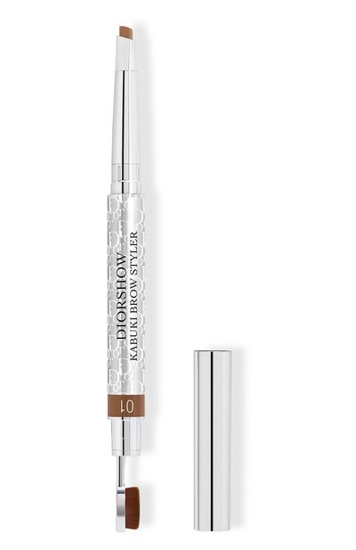 Женский карандаш для бровей с кистью кабуки diorshow kabuki brow styler, оттенок 01 блондин (0.29g) DIOR, арт. C021300001