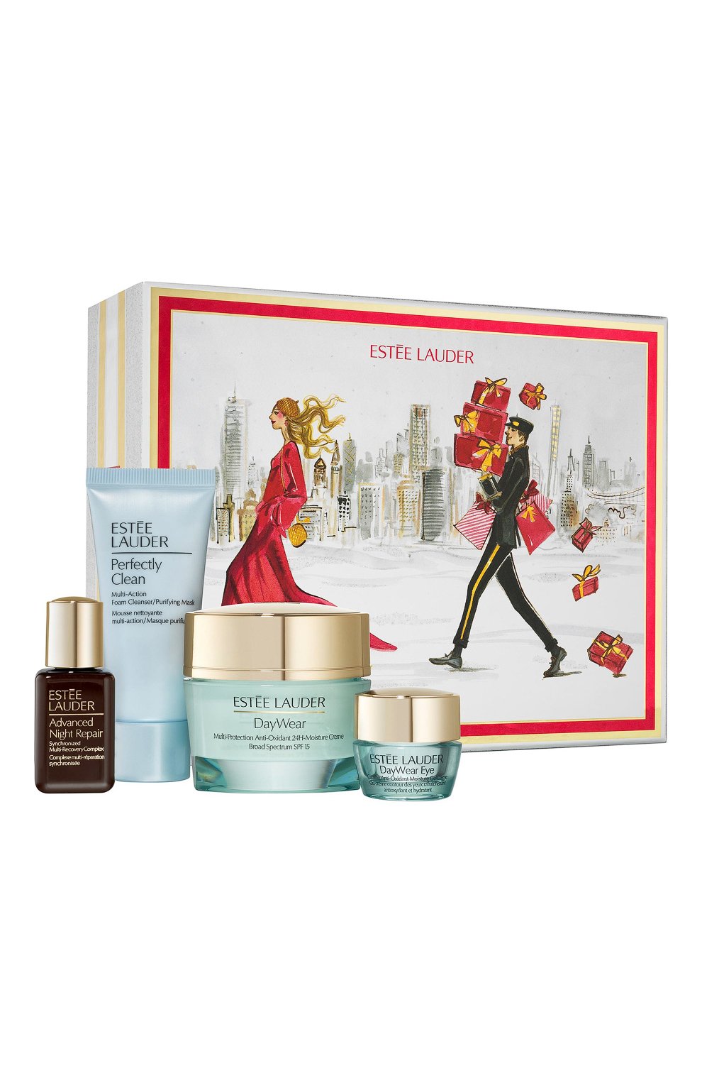 Набор daywear (50+30+15+5ml) ESTÉE LAUDER бесцветного цвета по цене 5990 руб., арт. PMJ6-Y0, фото 1 Набор daywear (50+30+15+5ml) ESTÉE LAUDER, арт. PMJ6-Y0, фото 1