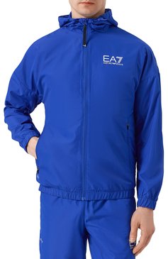 Мужской спортивный костюм EA7 синего цвета, арт. 8NPV08/PN4HZ | Фото 2 (Рукава: Длинные; Драгоценные камни: Проставлено; Материал сплава: Проставлено; Кросс-КТ: Спорт; Материал внешний: Синтетический материал)