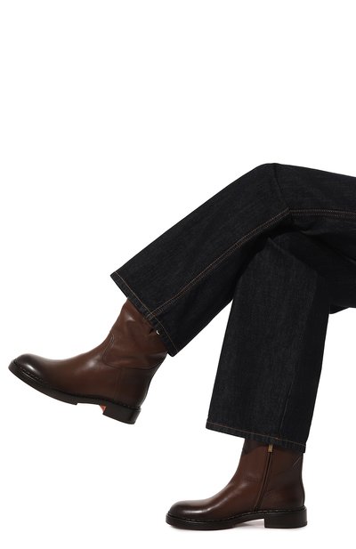 Кожаные полусапоги SANTONI, арт. WSAG70562BJ2TLGA, фото 3