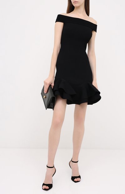 Платье из вискозы ALEXANDER MCQUEEN, арт. 633641/Q1APM, фото 2