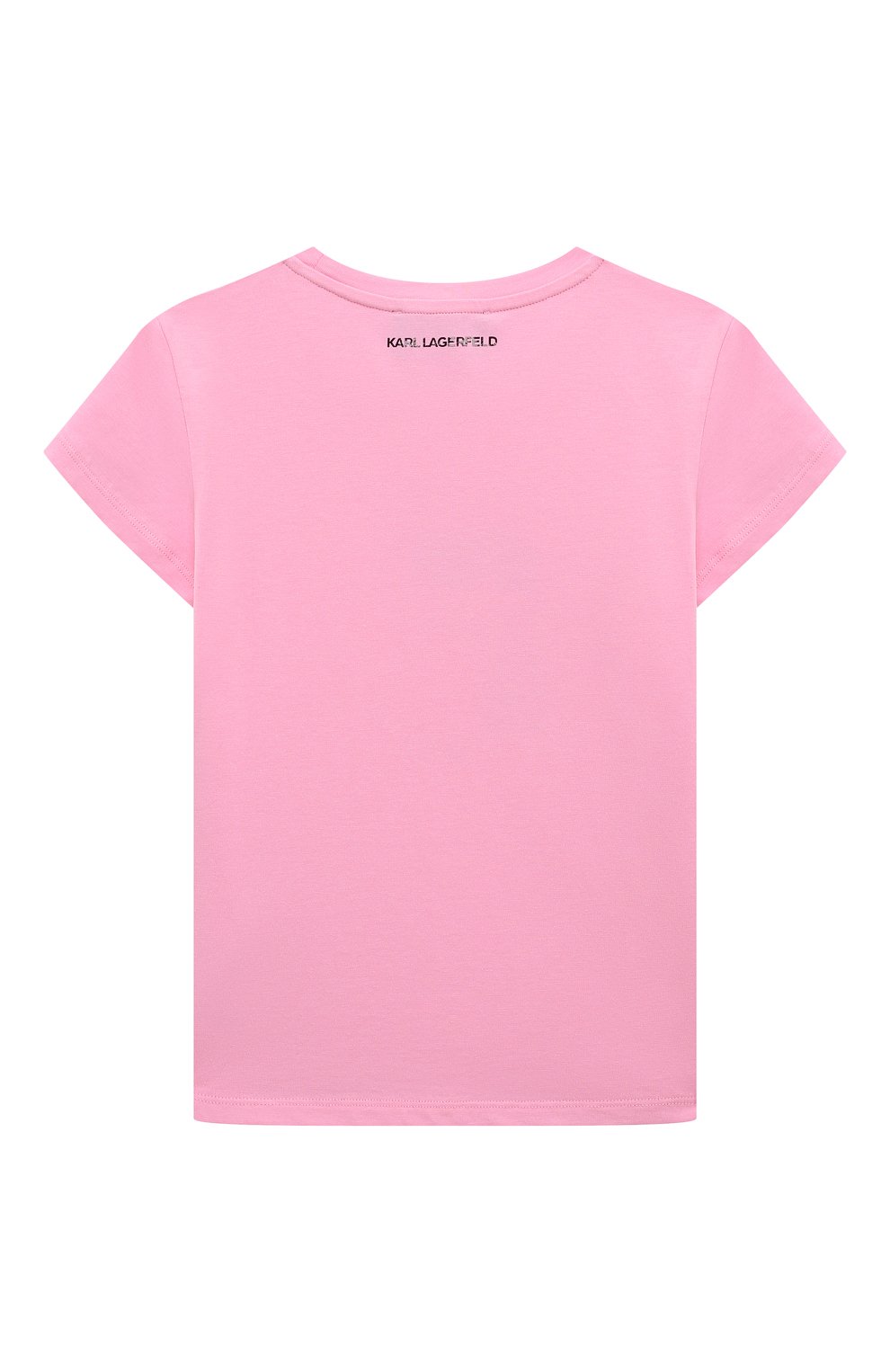 Хлопковая футболка KARL LAGERFELD KIDS, арт. Z30111, фото 2