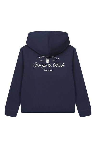 Хлопковое худи SPORTY AND RICH, арт. WS09575325BL106_001, фото 2