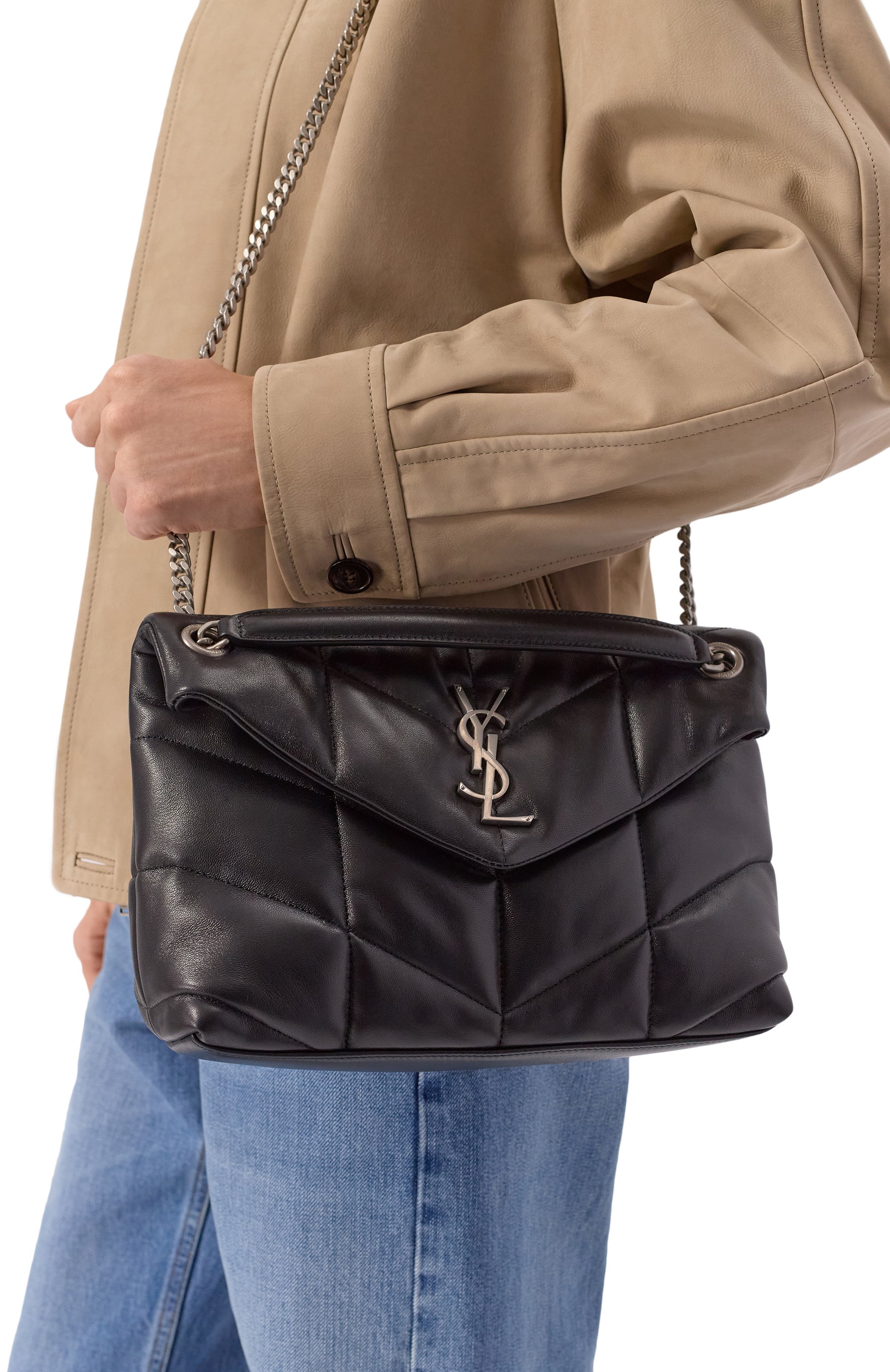 Сумка puffer small SAINT LAURENT, арт. 577476/1EL00, фото 2