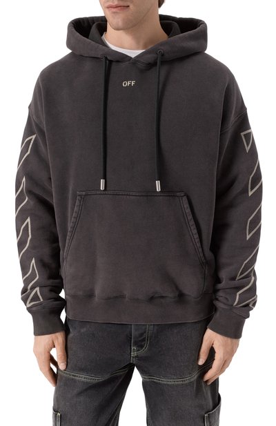 Хлопковое худи OFF-WHITE, арт. 0MBB085S25FLE00P, фото 3