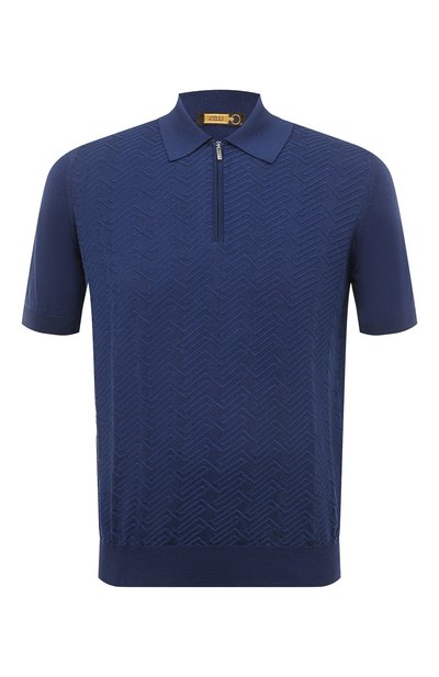 Поло из шелка и хлопка ZILLI, арт. MBZ-PZ052-GE0M1/MC01, фото 1