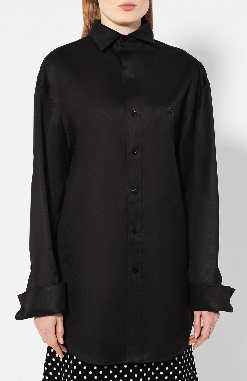 Хлопковая рубашка BALENCIAGA, арт. 572582/TEP11, фото 3