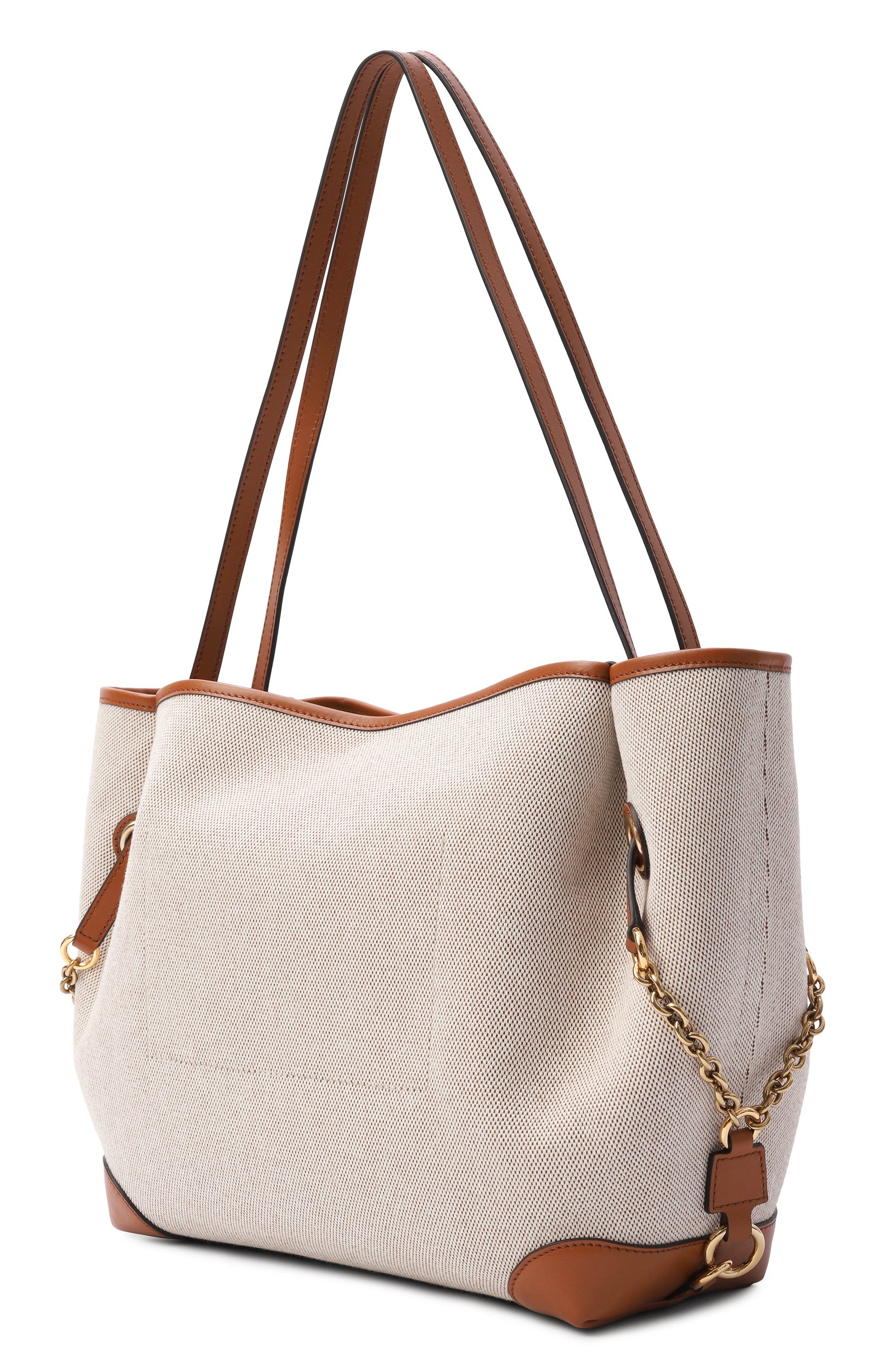 Сумка-тоут clover medium CHLOÉ бежевого цвета по цене 184500 руб., арт. CH26AS655S63, фото 4 Сумка-тоут clover medium CHLOÉ, арт. CH26AS655S63, фото 4
