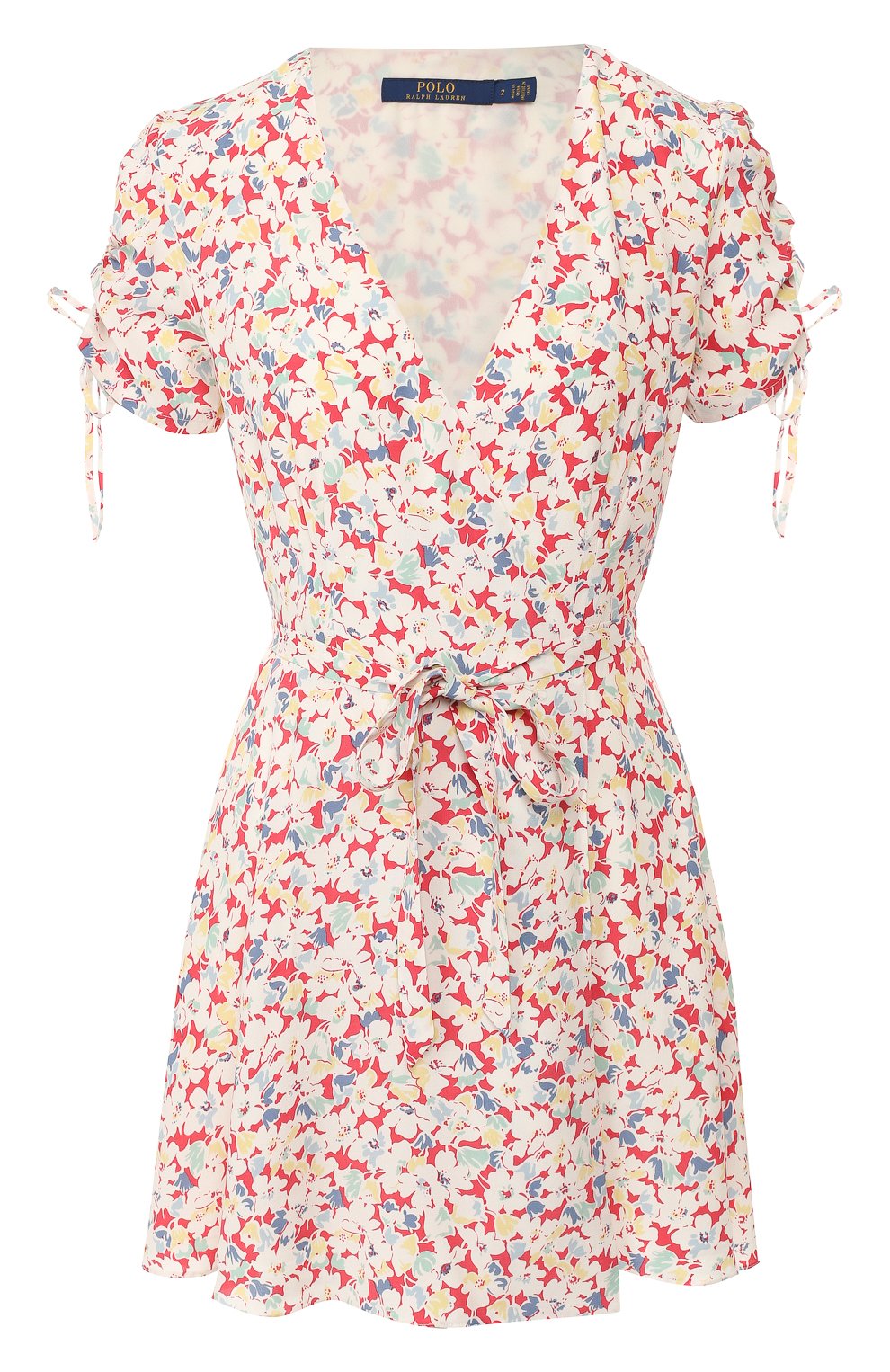 Мини-платье с запахом POLO RALPH LAUREN разноцветного цвета по цене 19600 руб., арт. 211753566, фото 1 Мини-платье с запахом POLO RALPH LAUREN, арт. 211753566, фото 1