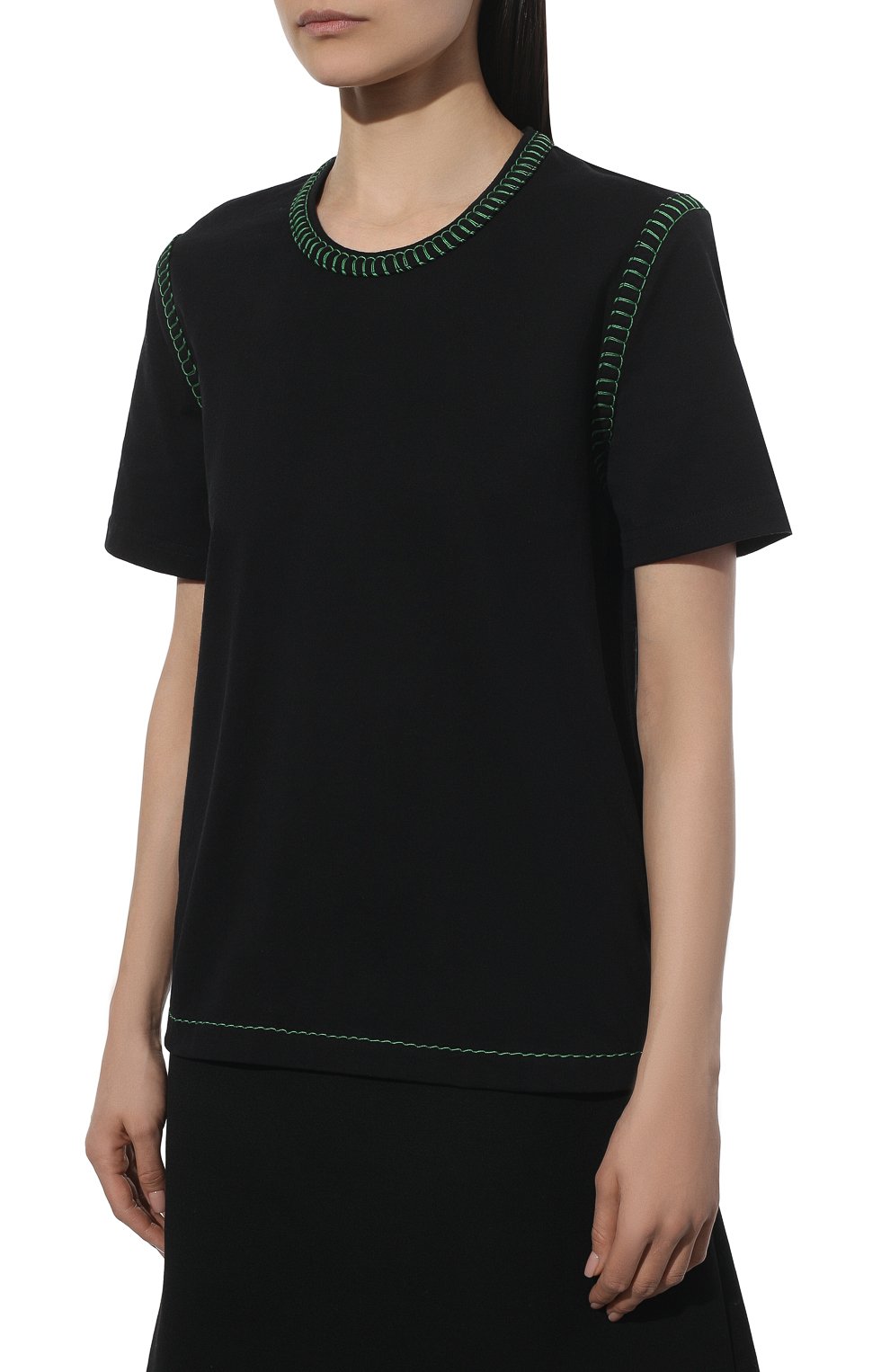 Хлопковая футболка BOTTEGA VENETA, арт. 690713/V1P70, фото 3