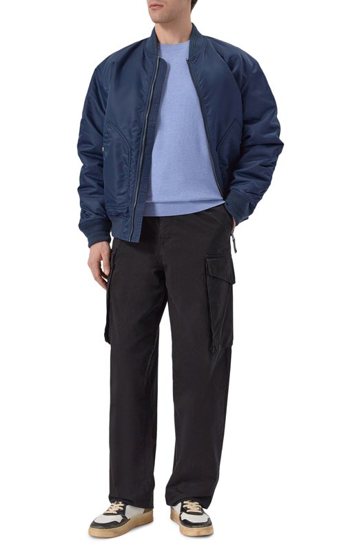 Хлопковый джемпер Dsquared2 S74HA1620/D13200 Голубой  S74HA1620/D13200 Фото 2