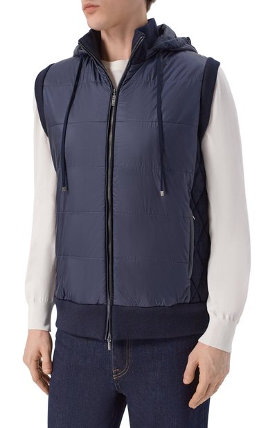 Жилет из шерсти и шелка ZILLI, арт. KHG001M0295VQUI00_001, фото 3