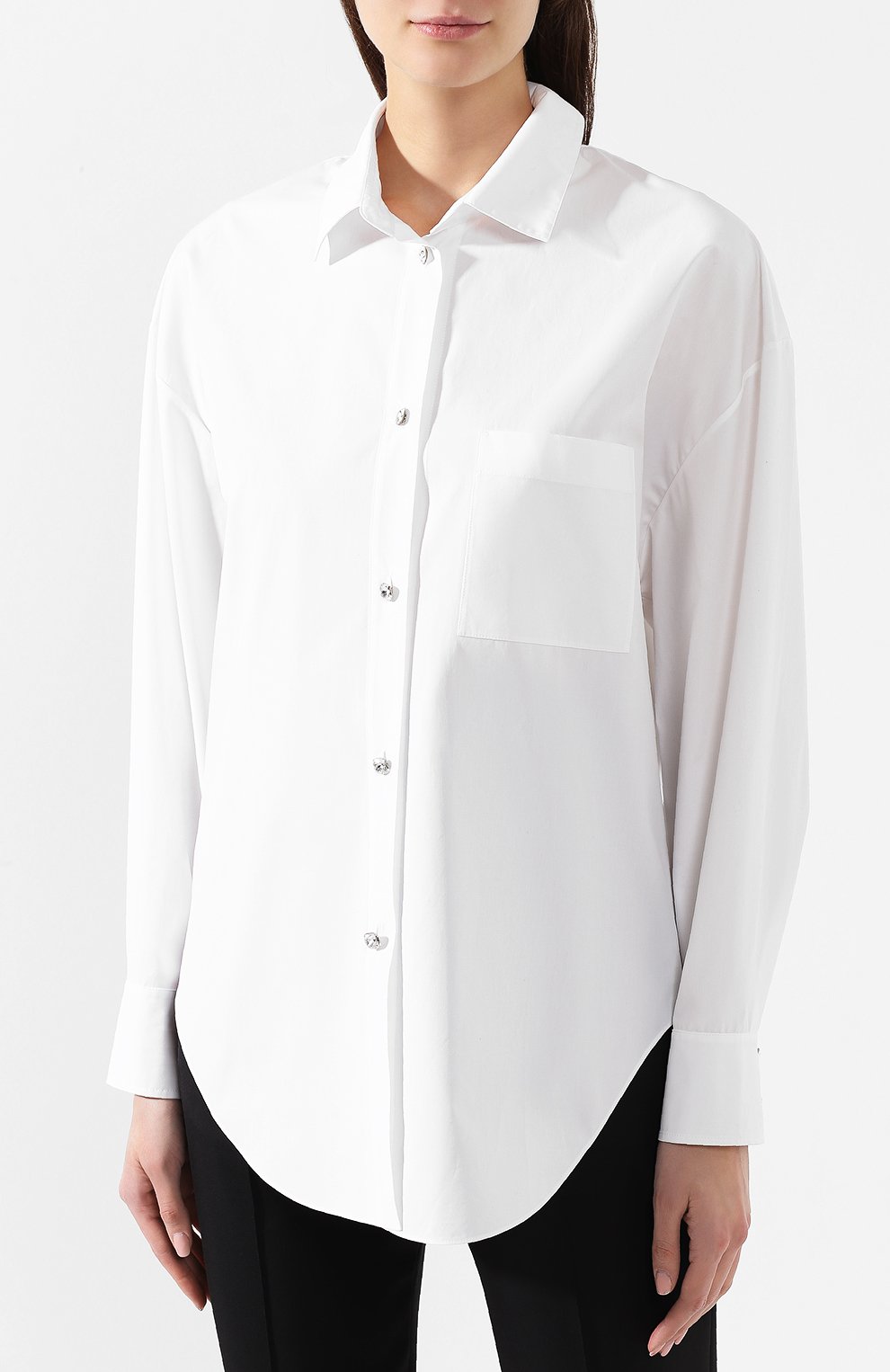 Хлопковая блузка ALEXANDRE VAUTHIER, арт. 191SH900 0329, фото 3