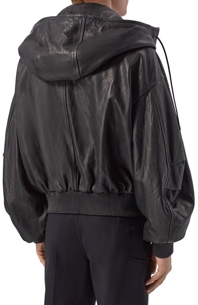 Кожаный бомбер DOLCE & GABBANA, арт. G9BWPL/HULZK, фото 4