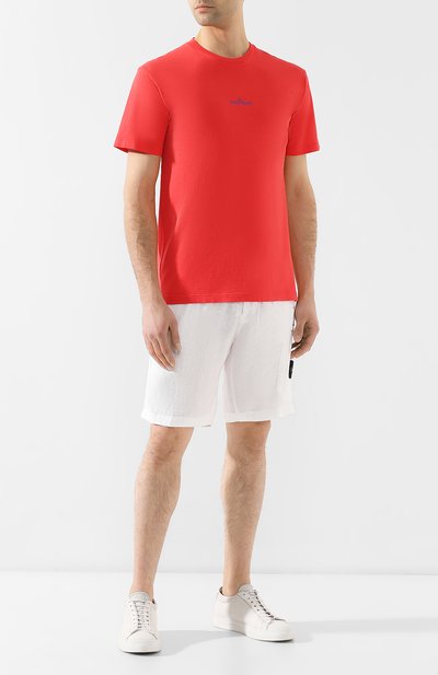 Хлопковая футболка STONE ISLAND, арт. 70152NS83, фото 2