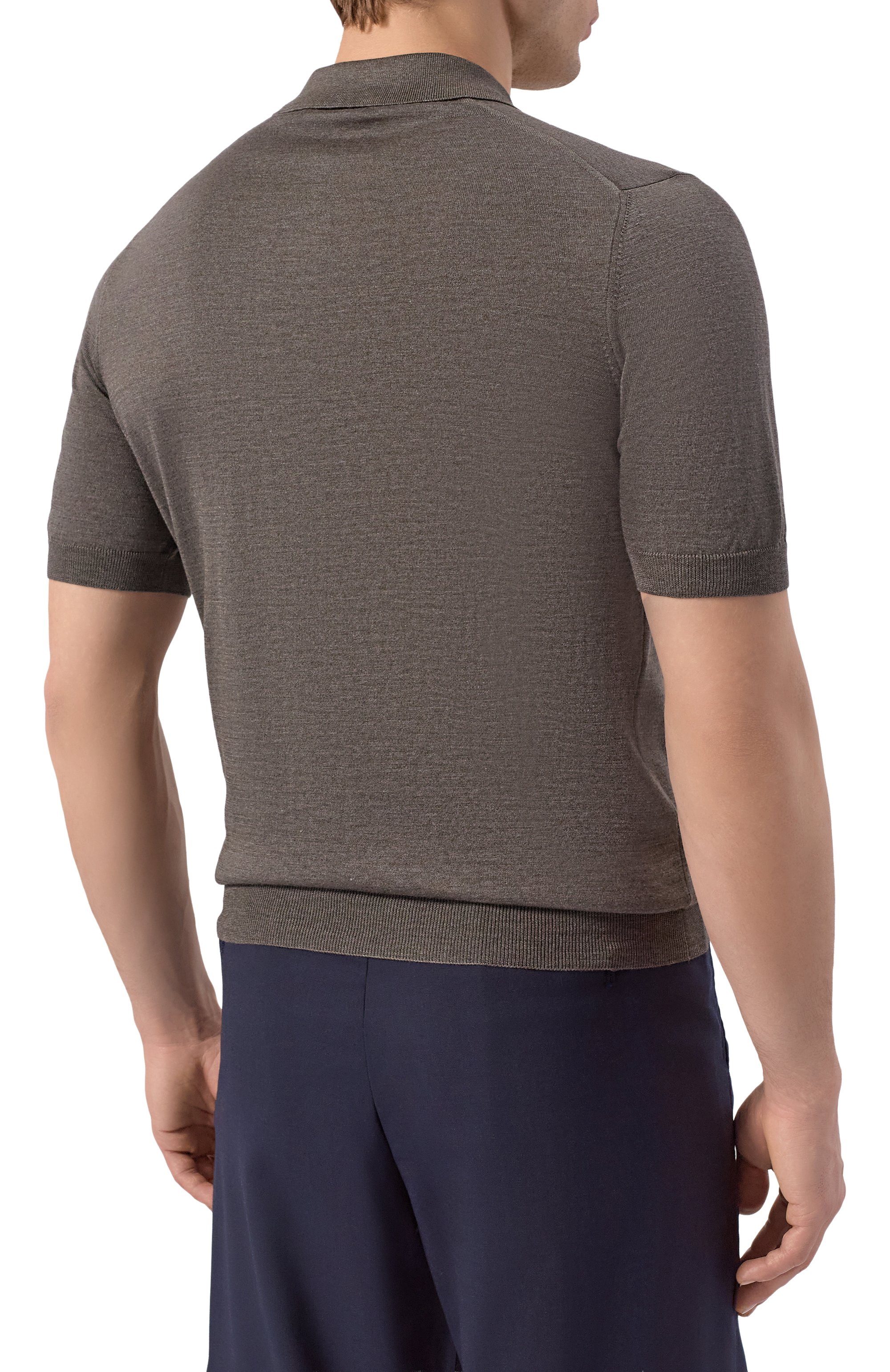 Поло из шелка и хлопка GRAN SASSO, арт. 43166/16290, фото 4