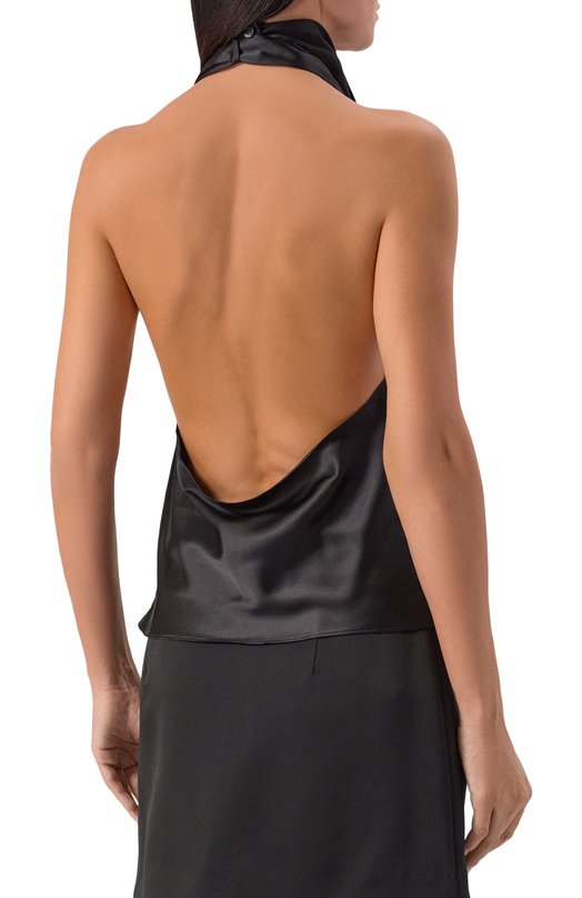 Атласный топ Nina Ricci 25ACT0022/VI0530 Чёрный  25ACT0022/VI0530 Фото 4