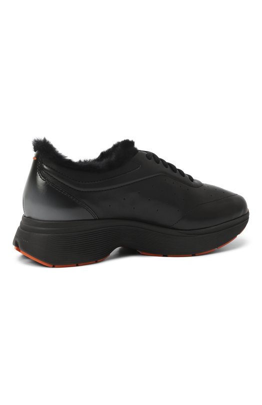 Кожаные кроссовки Easy Bounce Santoni WBBG61376NERPVWC Чёрный  WBBG61376NERPVWC Фото 5