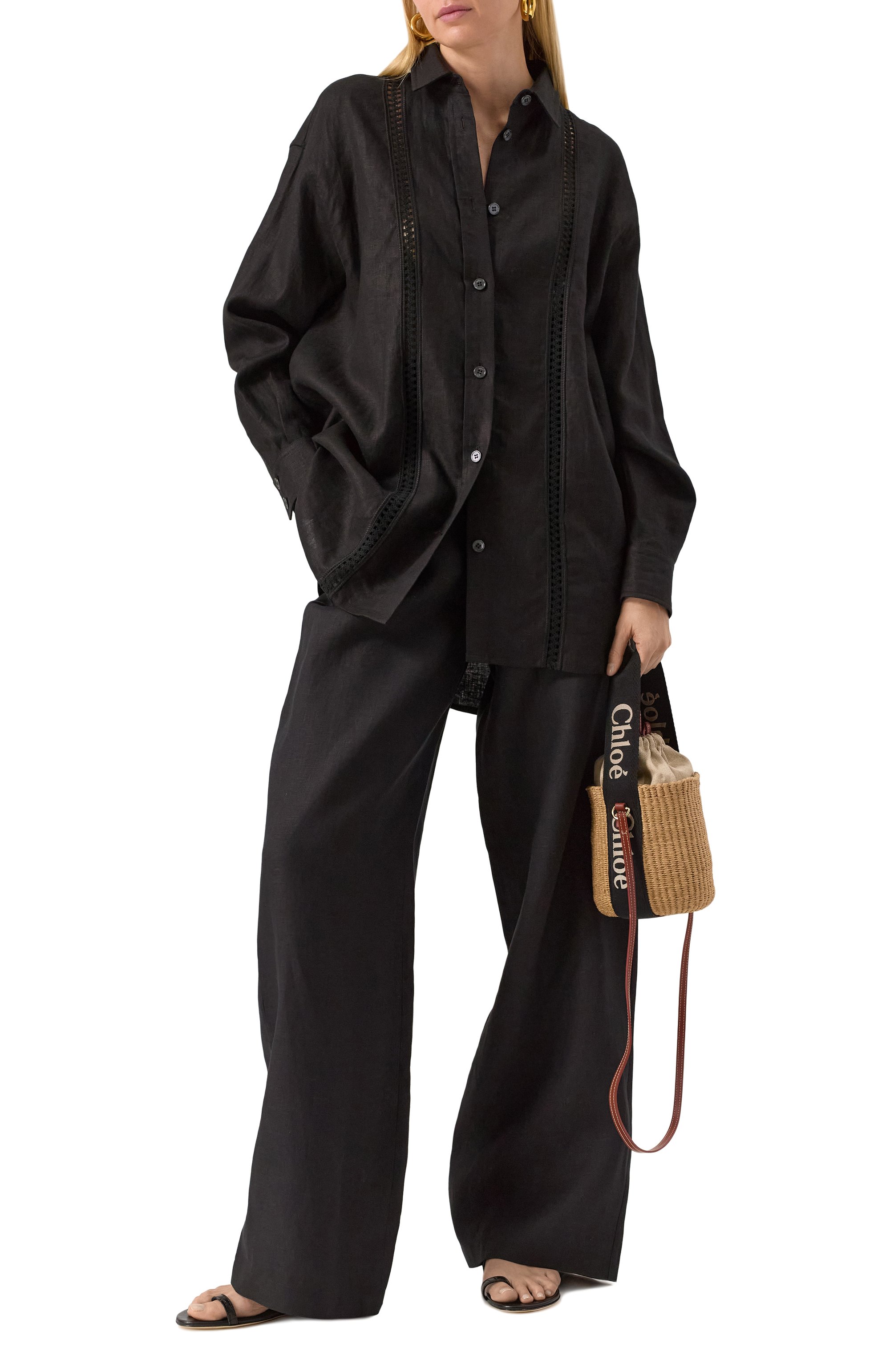 Сумка chloé x mifuko woody small CHLOÉ, арт. CHC23AS381L18, фото 7