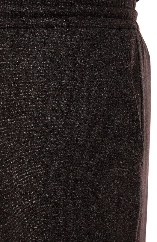 Брюки из шерсти и вискозы Agnona T706U6E/UW014E Фиолетовый  T706U6E/UW014E Фото 5