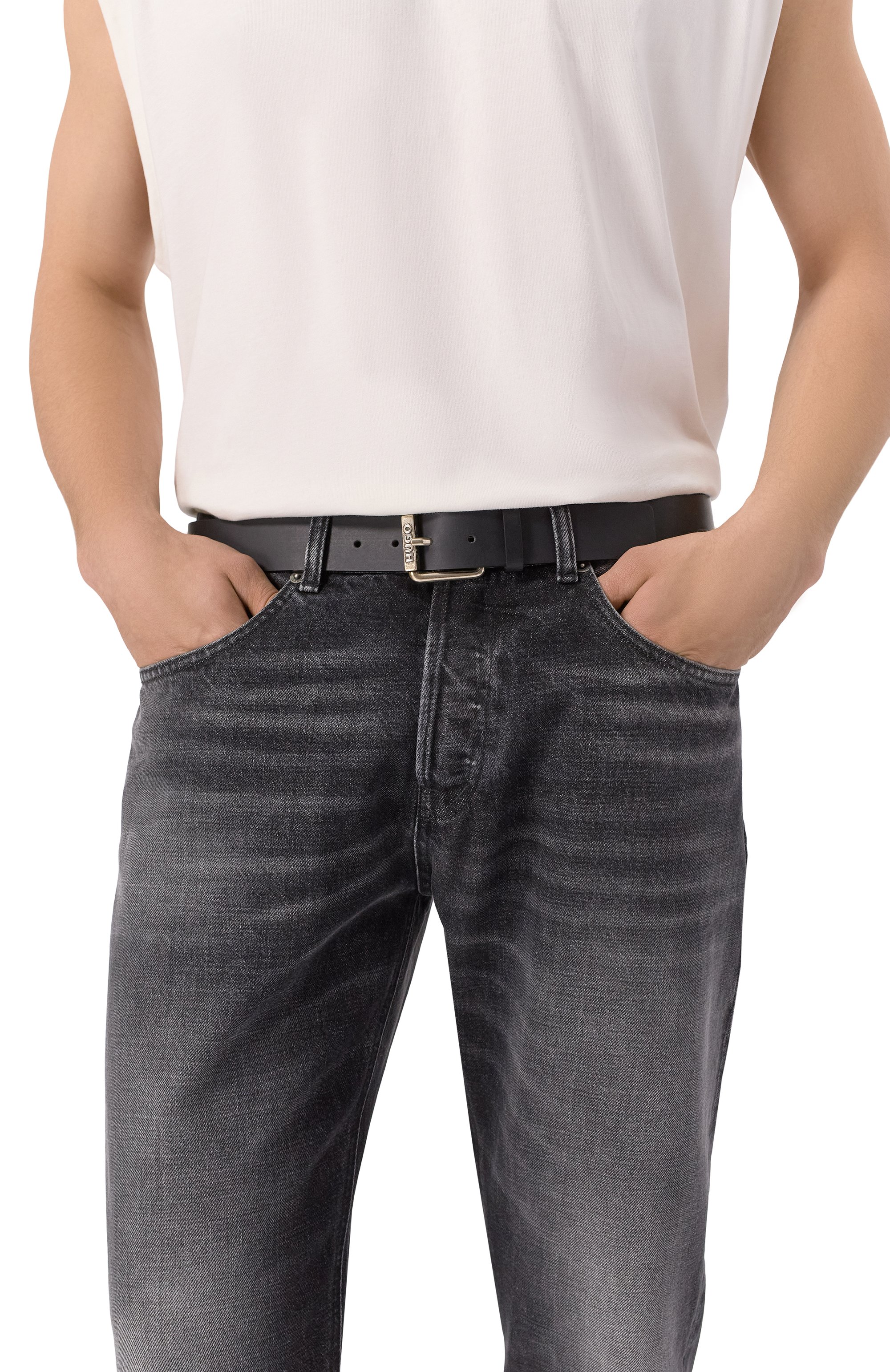 Кожаный ремень HUGO, арт. 50529890, фото 2