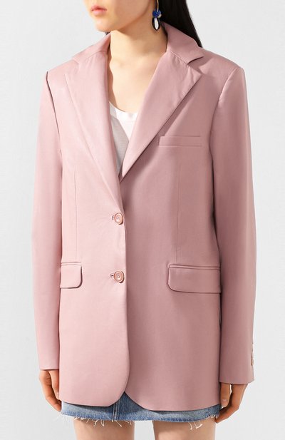 Кожаный жакет LESYANEBO, арт. SS20/Н-468/VL, фото 3