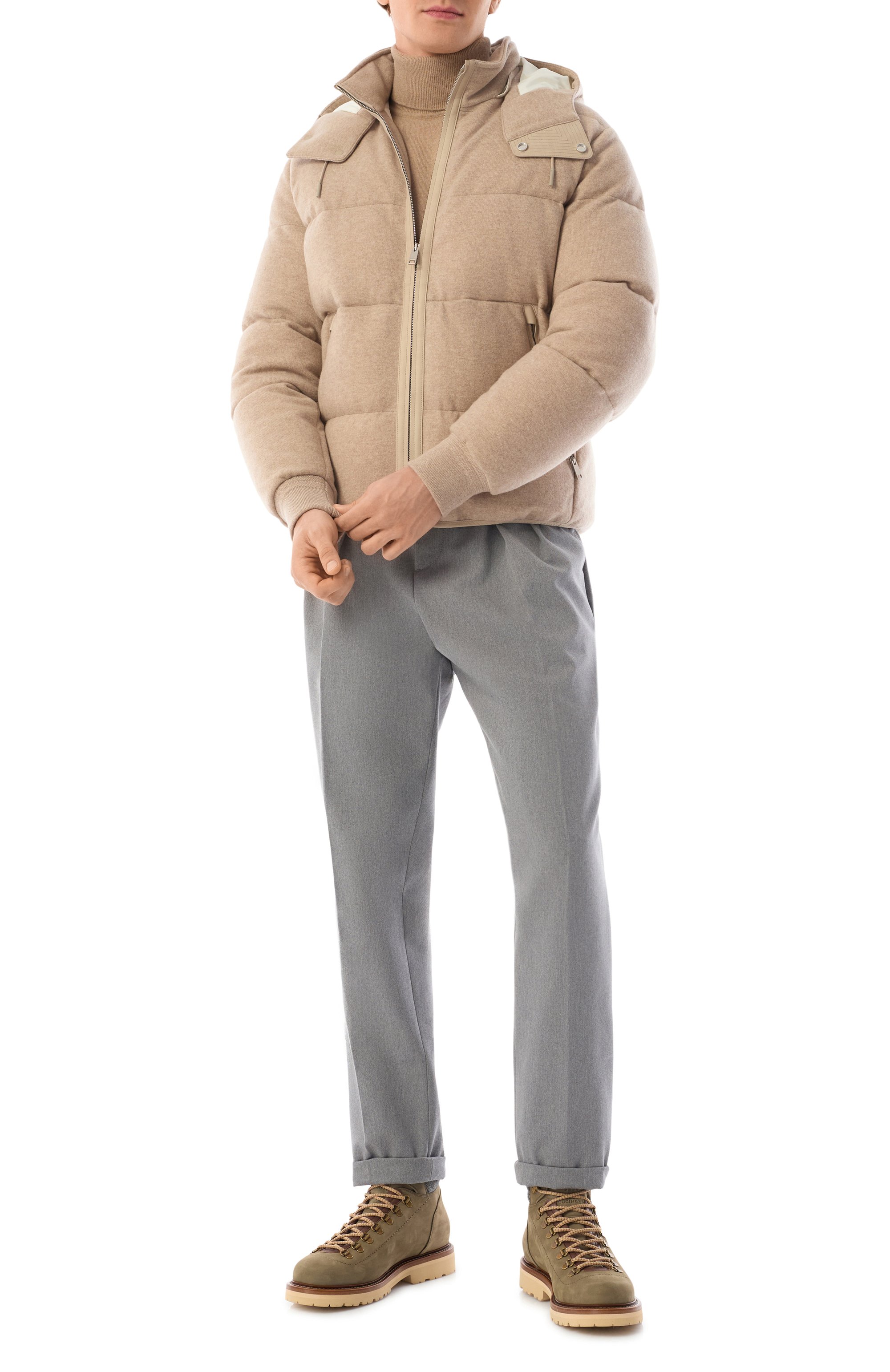 Брюки из хлопка и шерсти BRUNELLO CUCINELLI, арт. ME262M5030, фото 2