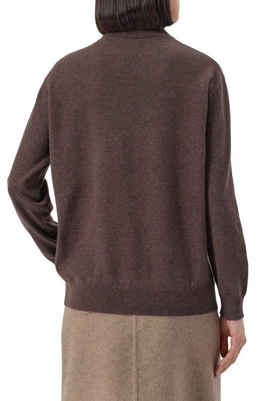 Кашемировая водолазка Brunello Cucinelli M12150103P Коричневый  M12150103P Фото 4