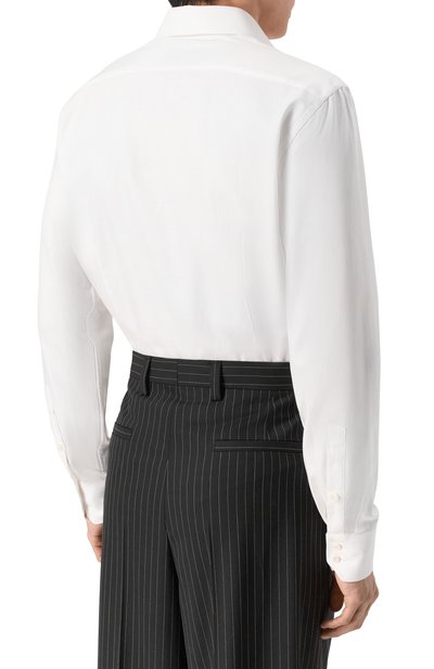 Хлопковая сорочка VAN LAACK белого цвета по цене 22750 руб., арт. RIVARA-SF/150274, фото 4 Хлопковая сорочка VAN LAACK, арт. RIVARA-SF/150274, фото 4