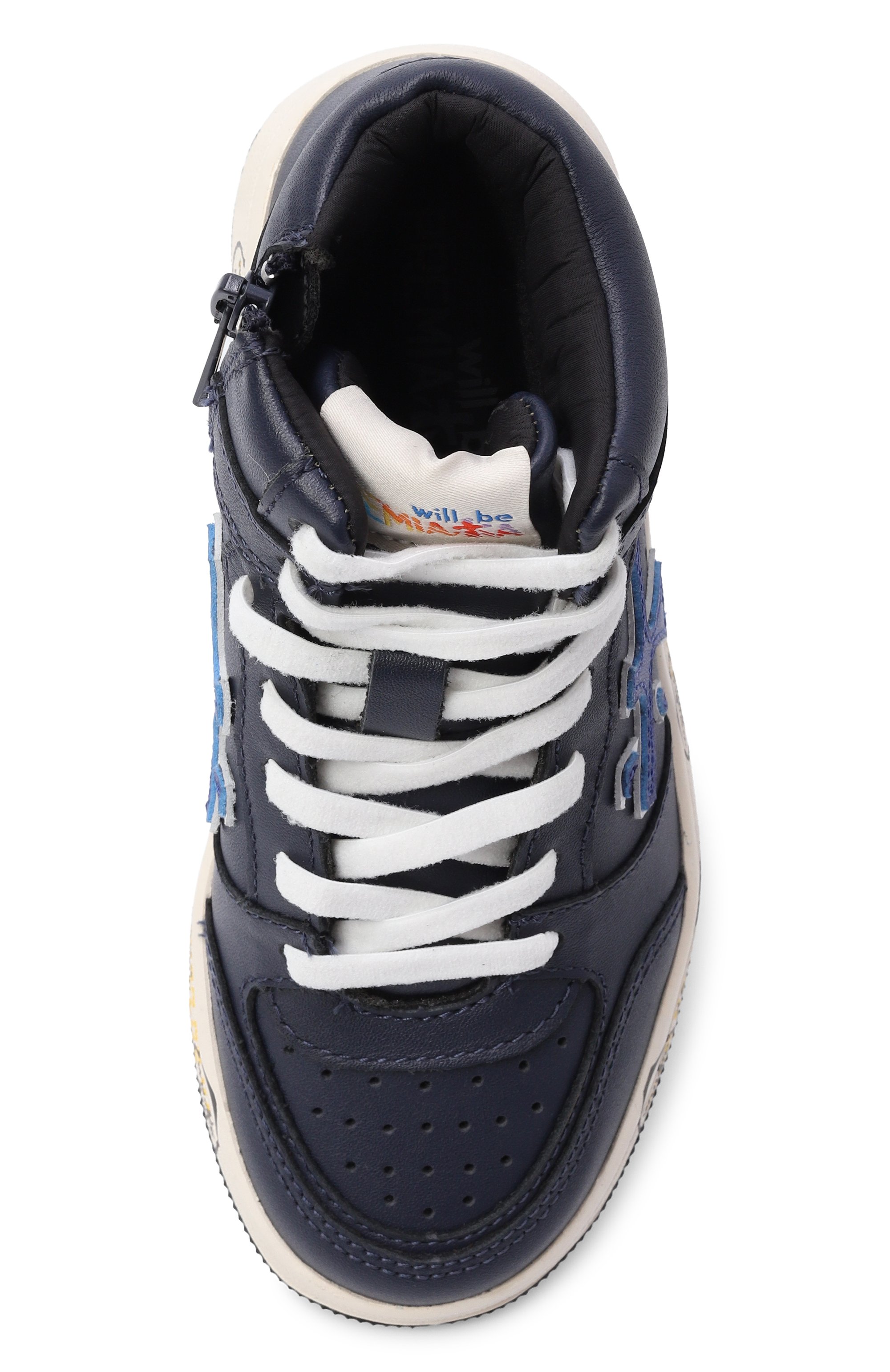 Кожаные кеды marc PREMIATA WILL BE темно-синего цвета по цене 24750 руб., арт. 32369504/MARC HI, фото 4 Кожаные кеды marc PREMIATA WILL BE, арт. 32369504/MARC HI, фото 4