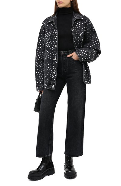 Джинсы BALENCIAGA темно-синего цвета по цене 45300 руб., арт. 626098/TIW25, фото 2 Джинсы BALENCIAGA, арт. 626098/TIW25, фото 2