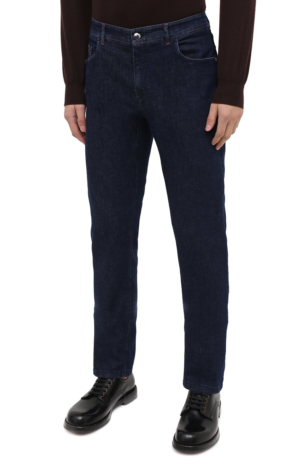 Джинсы ZILLI темно-синего цвета по цене 124500 руб., арт. MCU-00080-HIPE1/S001, фото 4 Джинсы ZILLI, арт. MCU-00080-HIPE1/S001, фото 4