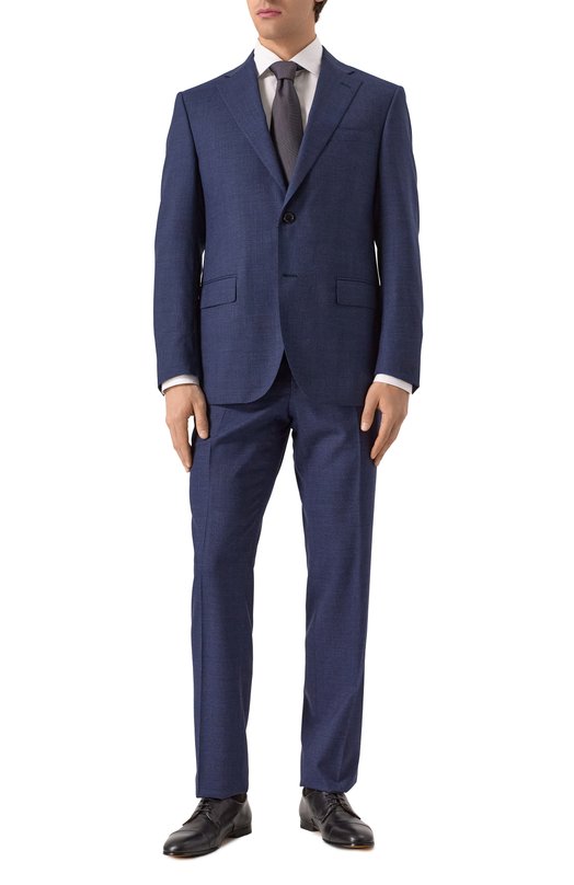 Шерстяной костюм Corneliani 25X008-2517432_SET Синий 25X008-2517432_SET