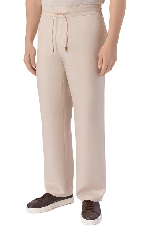 Брюки из кашемира и шелка Colombo PA00505/TEX/77541-10 Бежевый  PA00505/TEX/77541-10 Фото 3