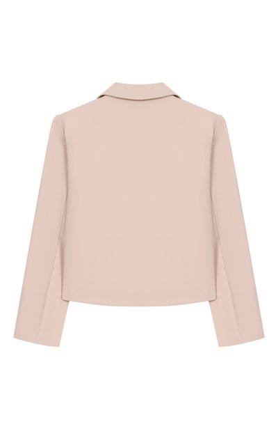 Жакет ELIE SAAB KIDS светло-бежевого цвета по цене 69950 руб., арт. EFGC024/TS0802_001, фото 2 Жакет ELIE SAAB KIDS, арт. EFGC024/TS0802_001, фото 2