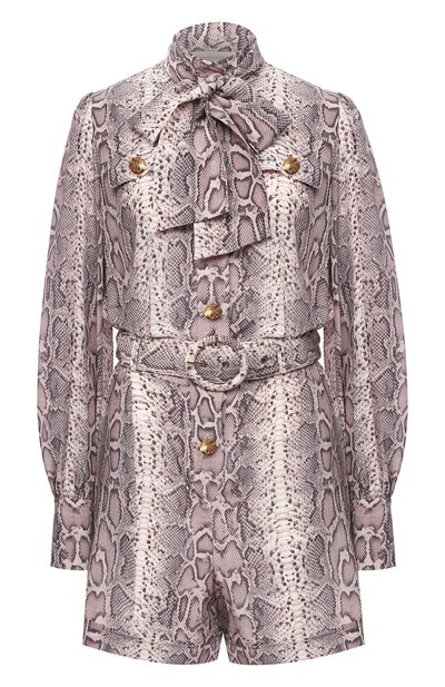 Женский шелковый комбинезон ZIMMERMANN, арт. 9047YRLAD/B0NSNK